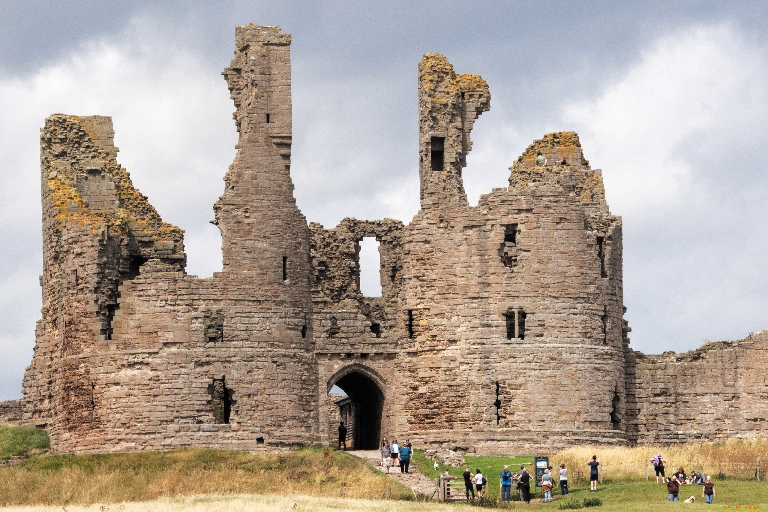 dunstanburgh castle, scotland, ,  , dunstanburgh, castle